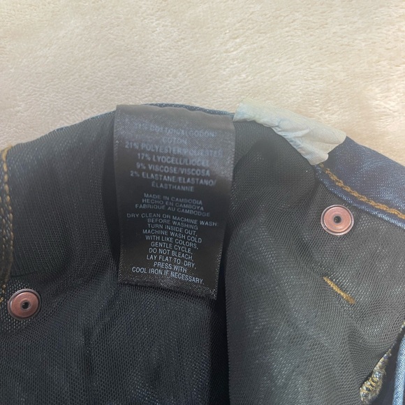 Jones New York Lexington Straight Jeans Women’s Size 8P Petite Stretch Denim - Picture 5 of 7